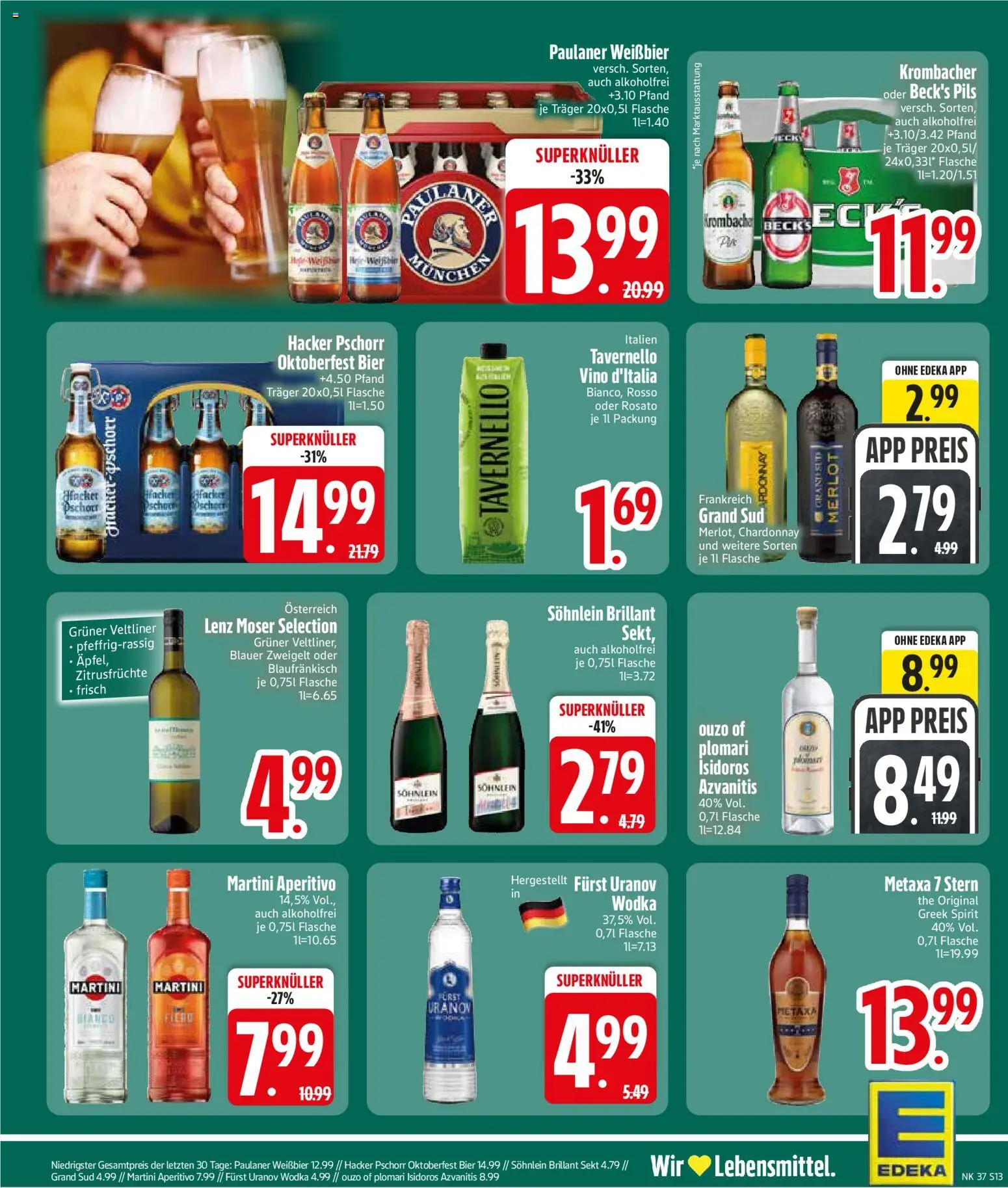 {H1} | Pagina: 15 | Producten: Martini, Bier, Wodka, Sekt