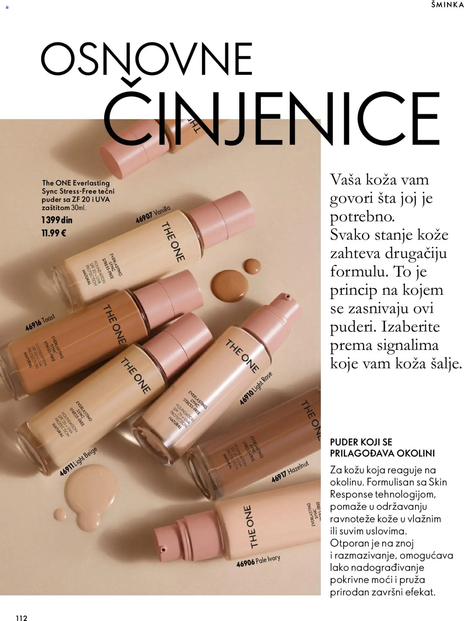Oriflame katalog - važi od 07.10.2026 | Strana: 112 | Proizvode: Tečni puder, Puder