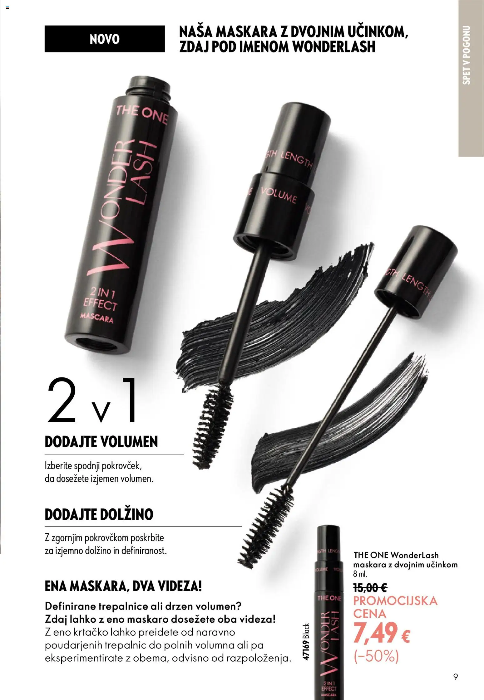 Novi Oriflame katalog ponudbe – veljaven od 26.08.2026 | Stran: 9 | Izdelki: Maskara