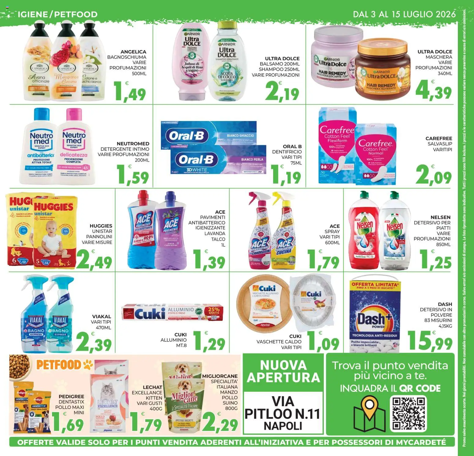 Volantino Eté del 03/07/2026 | Pagina: 12 | Prodotti: Shampoo, Pannolini, Pollo, Riso
