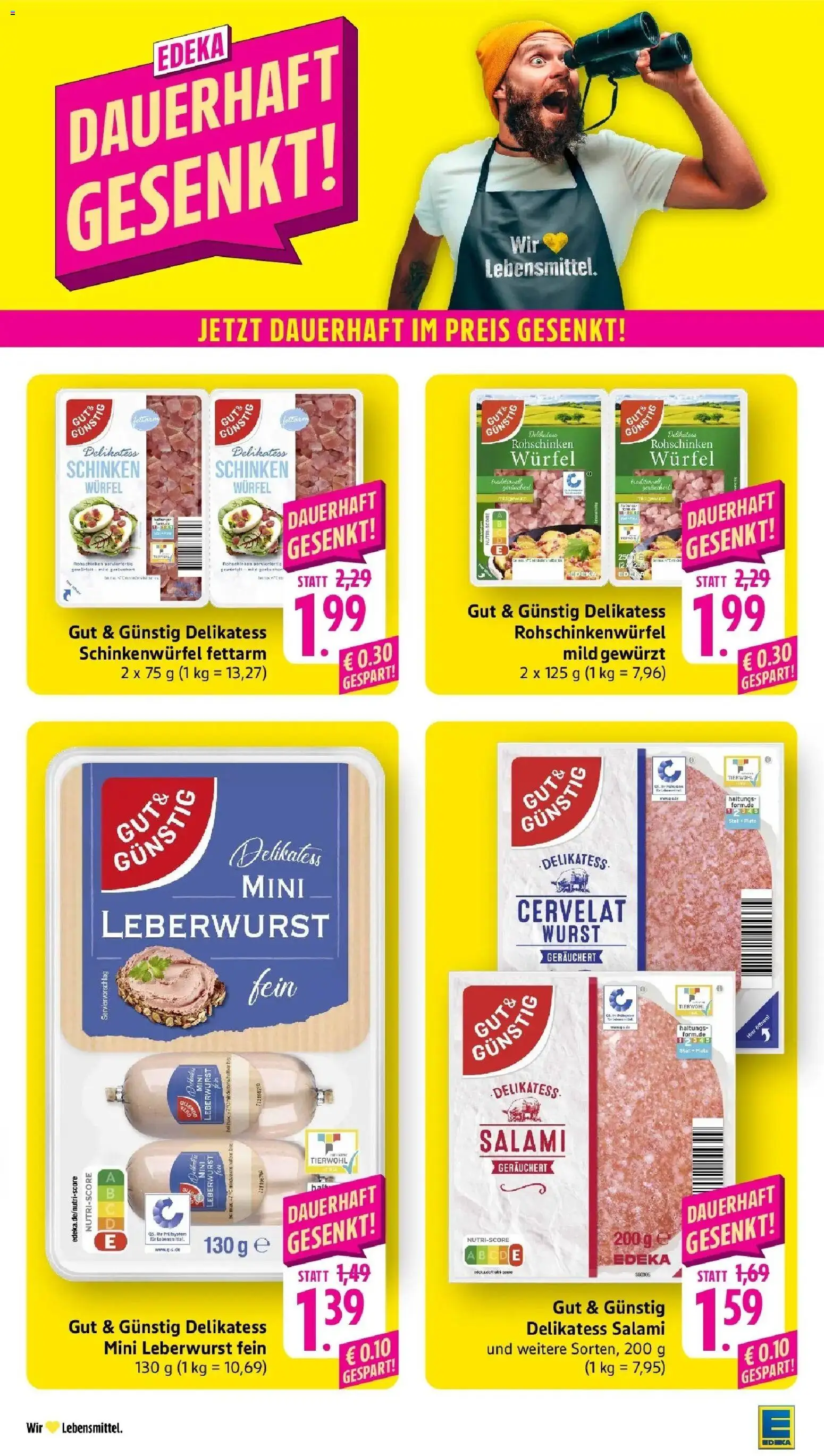 Edeka Prospekt Nonnenhorn / Bodensee (ab 19.10.2026) » Angebote Online | Seite: 19 | Produkte: Wurst, Salami, Schinken