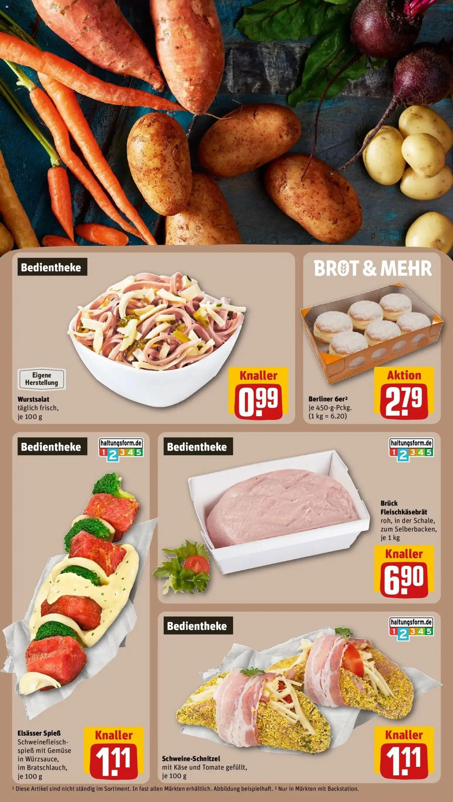 REWE Prospekt ab 26.10.2026 zum Blättern » Angebote | Seite: 27 | Produkte: Berliner, Gemüse, Brot, Schweinefleisch