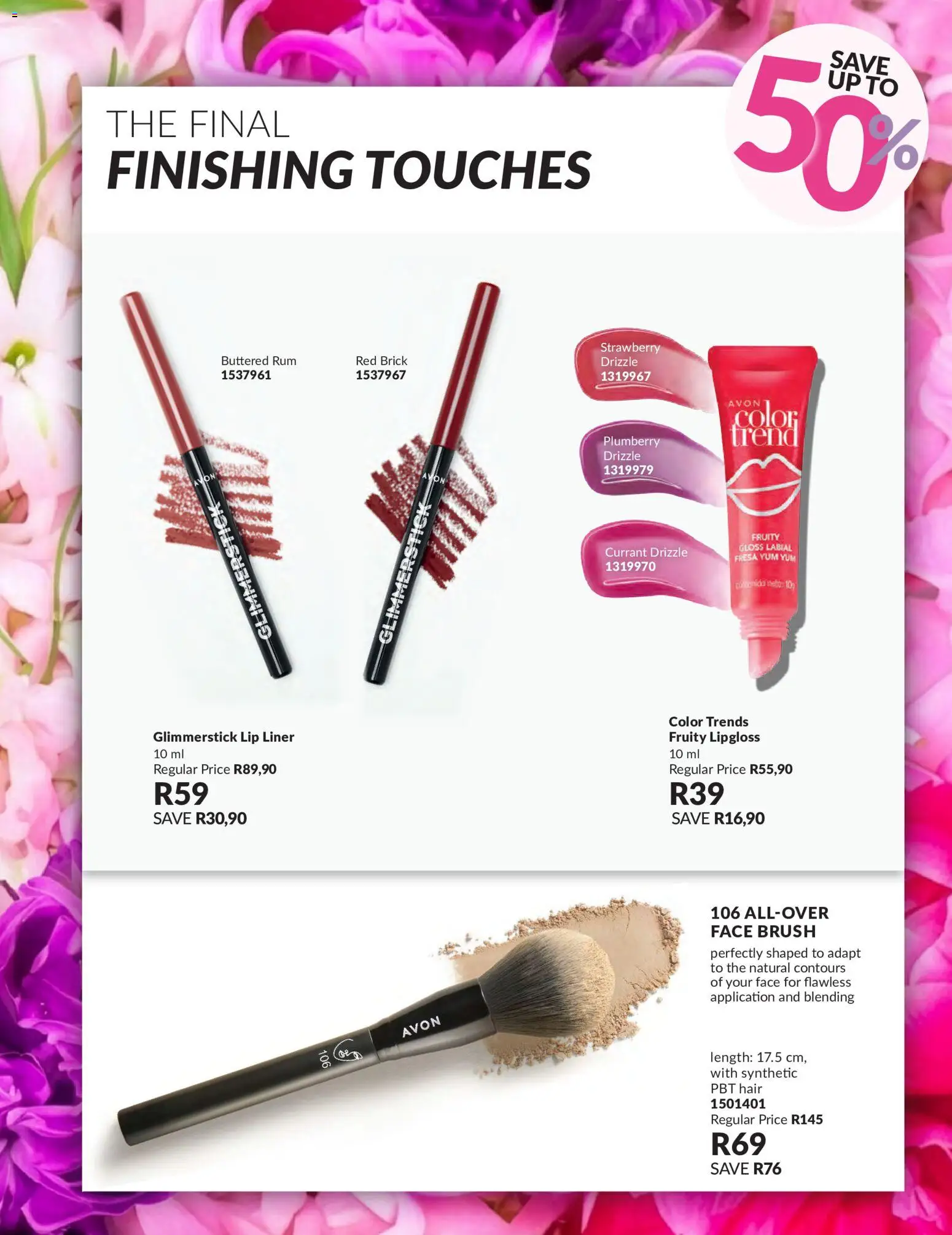 New Avon catalogue – valid from 22.05.2026 | Page: 19 | Products: Gloss, Lip liner, Rum, Brush