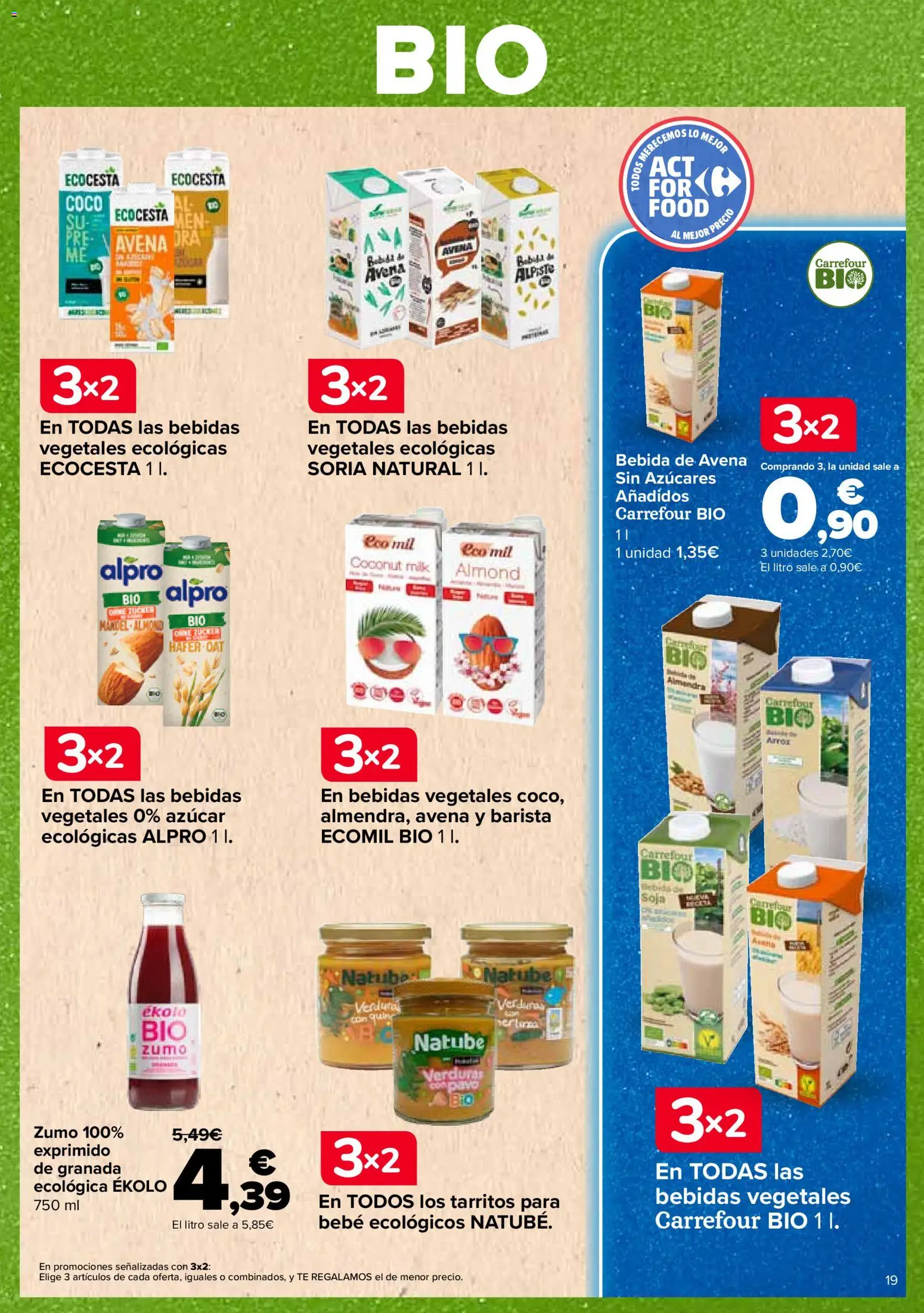 Carrefour Tendencias │ válido desde el 26/06/2026 | Página: 19 | Productos: Té, Bebida de avena, Bebida de soja, Bebida de arroz