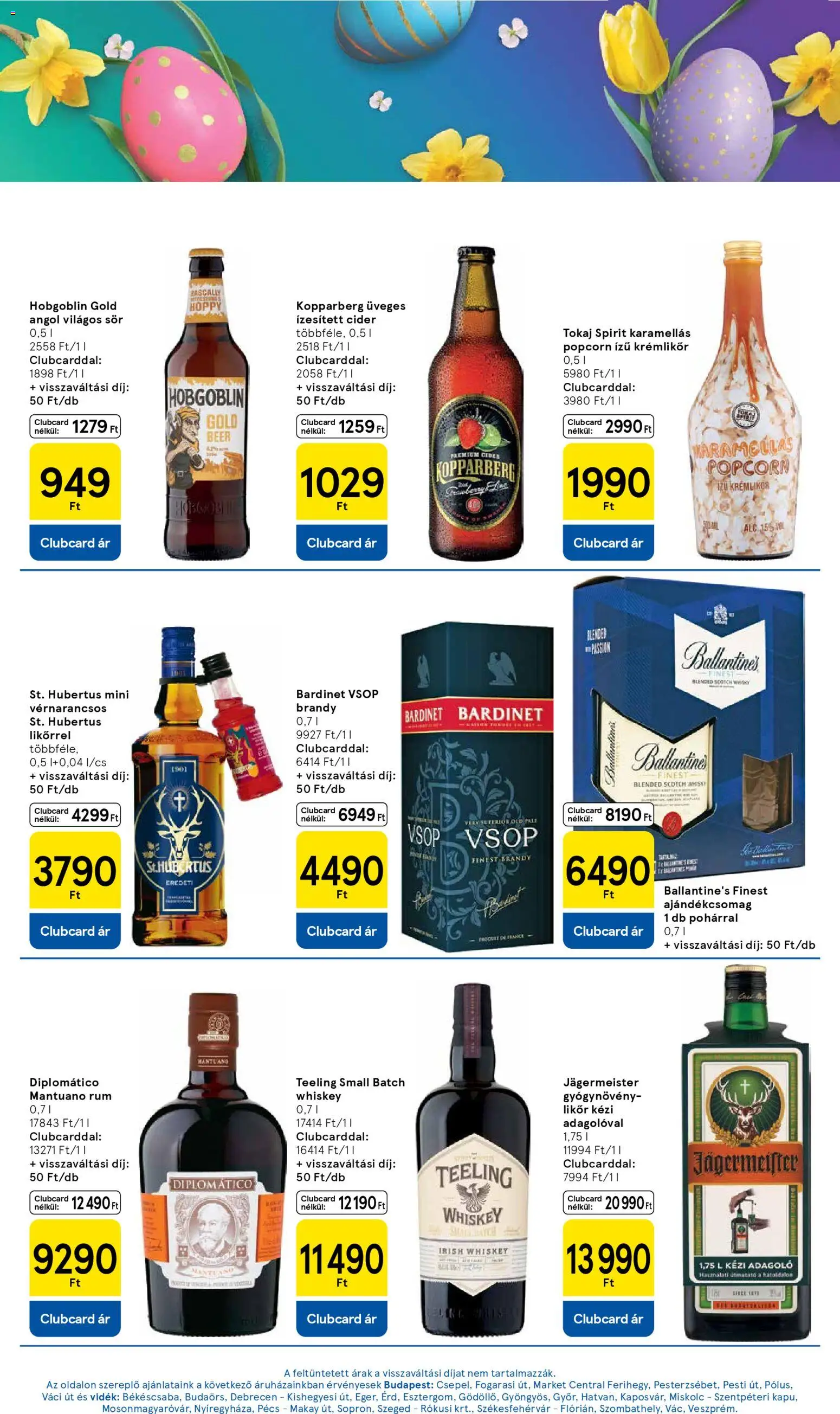 Tesco akciós ujság - amely érvényes a következő dátumtól: 2026.03.31. | Oldal: 15 | Termékek: Brandy, Rum, Likőr, Whisky