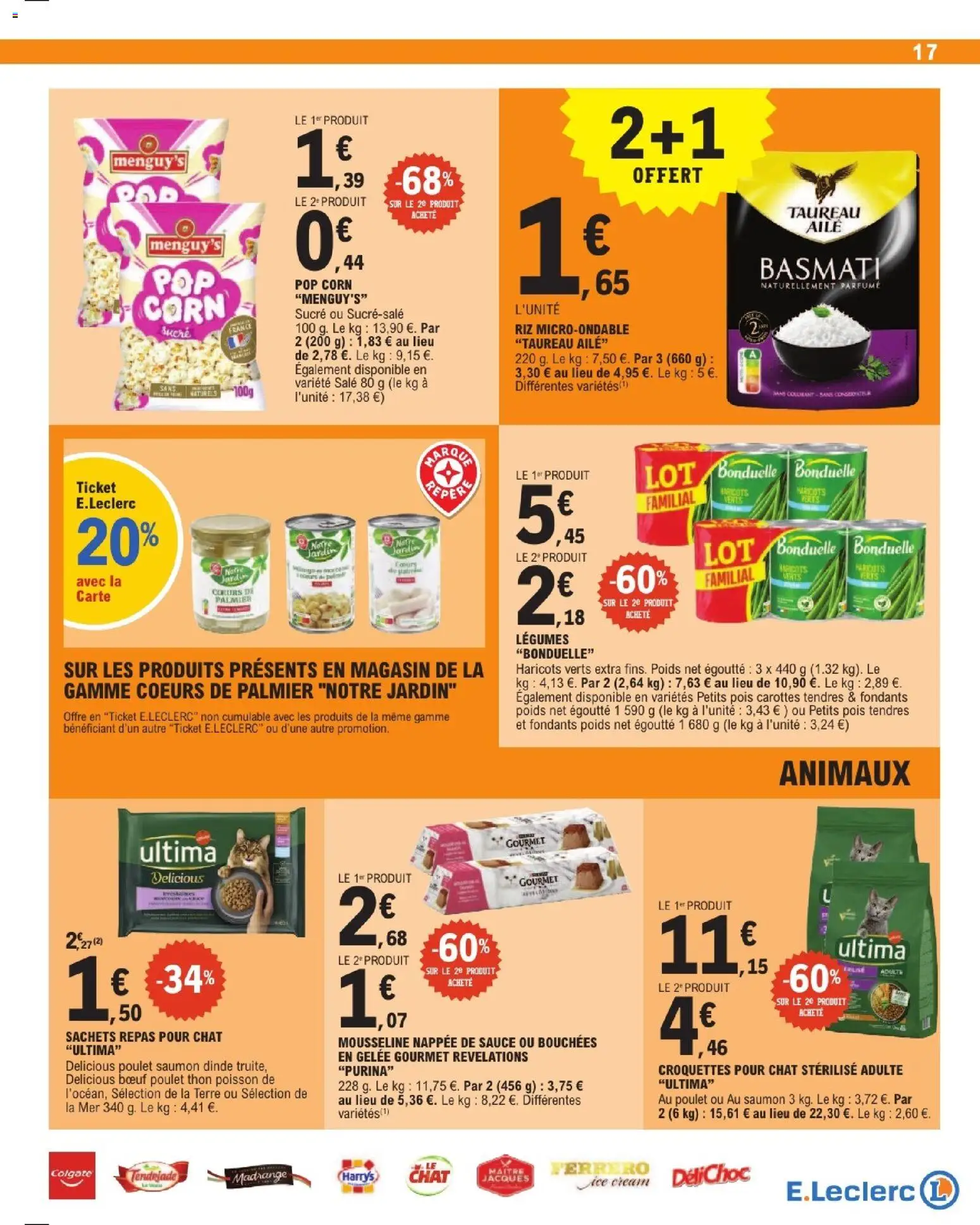 {H1} | Page: 17 | Produits: Poids, Haricots, Poisson, Croquettes pour chat