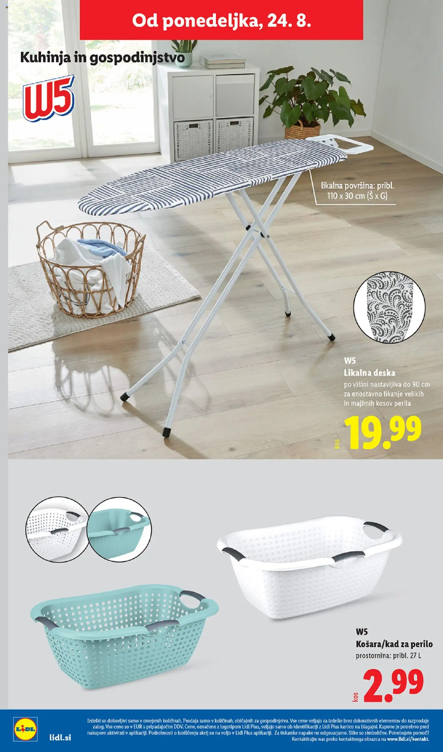 Novi Lidl katalog ponudbe – veljaven od 20.08.2026 | Stran: 60 | Izdelki: Likalna deska, Kuhinja