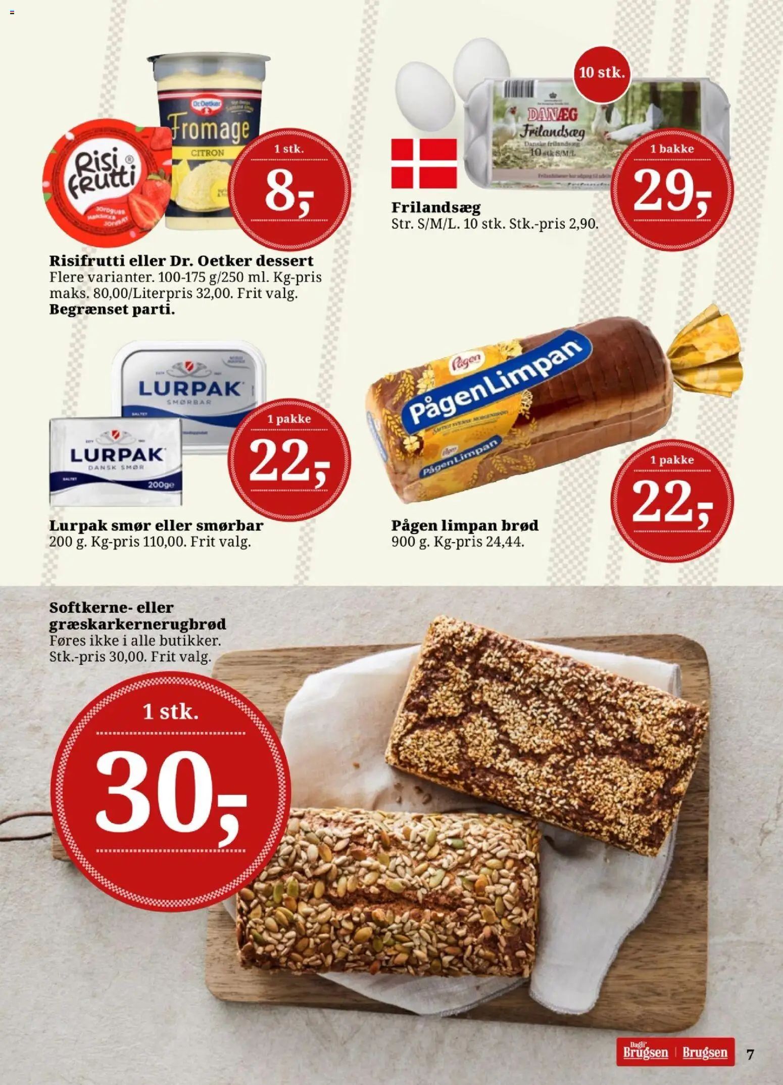 Dagli'Brugsen tilbudsavis – gyldig fra 14/08/2026 | Side: 7 | Produkter: Smør, Brød