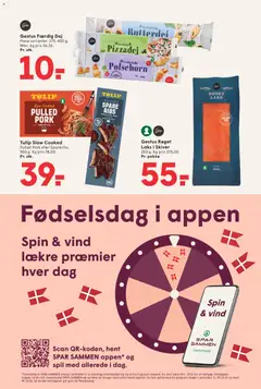 Spar - Tilbudsavis uge 39 gyldig fra 18/09/2026 | Side: 14 | Produkter: Pølsehorn, Ribs, Fisk, Spil