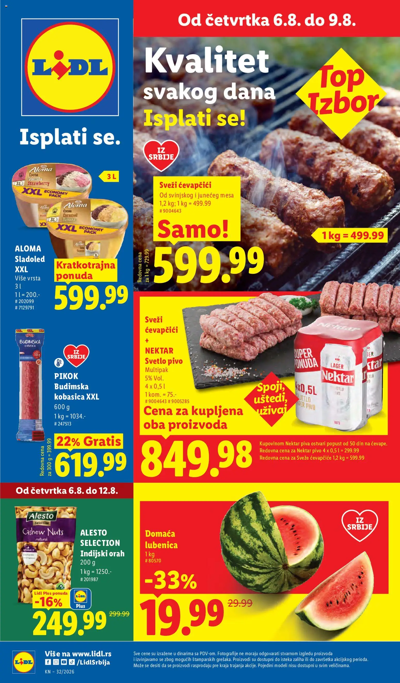 Lidl katalog - važi od 06.08.2026 | Strana: 1