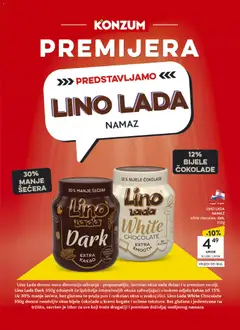 Konzum Katalog - Pregled kataloga iz trgovine Konzum, vrijedi od 01.07.2026 | Stranica: 40 | Proizvodi: Lino Lada, Kakao, Namaz