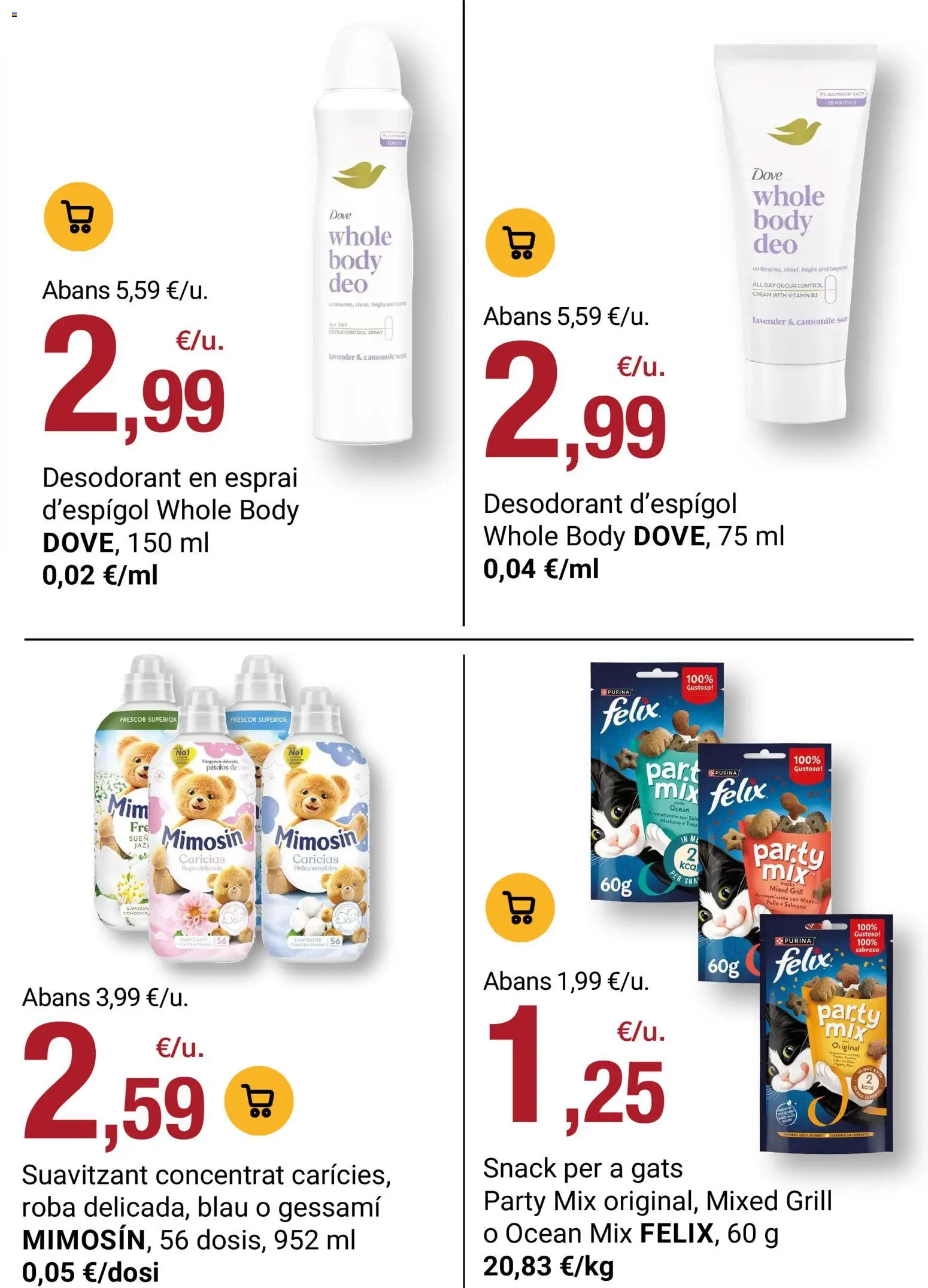 Bonpreu folleto │ válido desde el 25/08/2026 | Página: 107 | Productos: Ropa, Suavizante, Body, Pollo