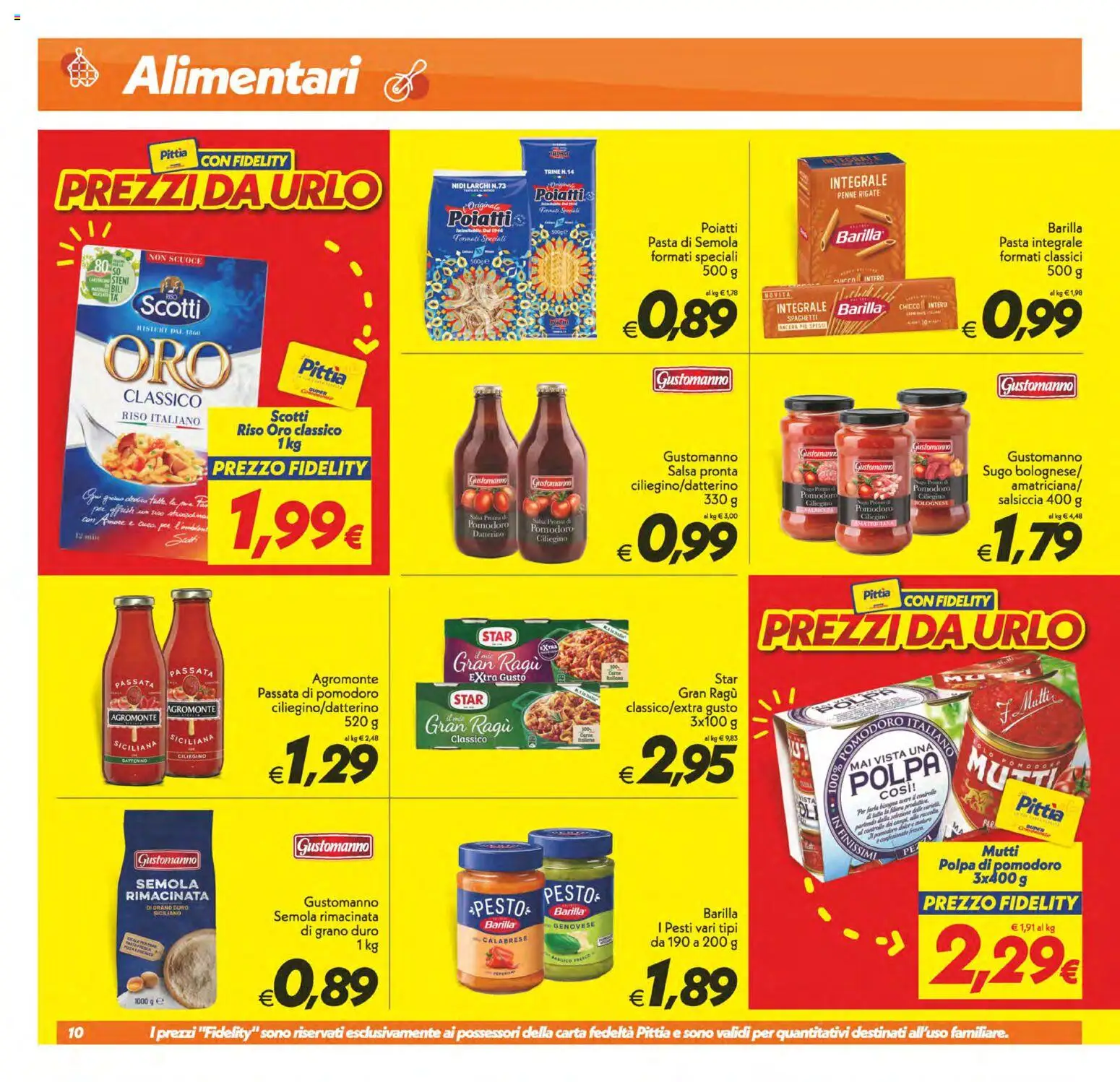 Volantino SuperConveniente del 02/10/2026 | Pagina: 10 | Prodotti: Pasta, Barilla, Passata di pomodoro, Ragú