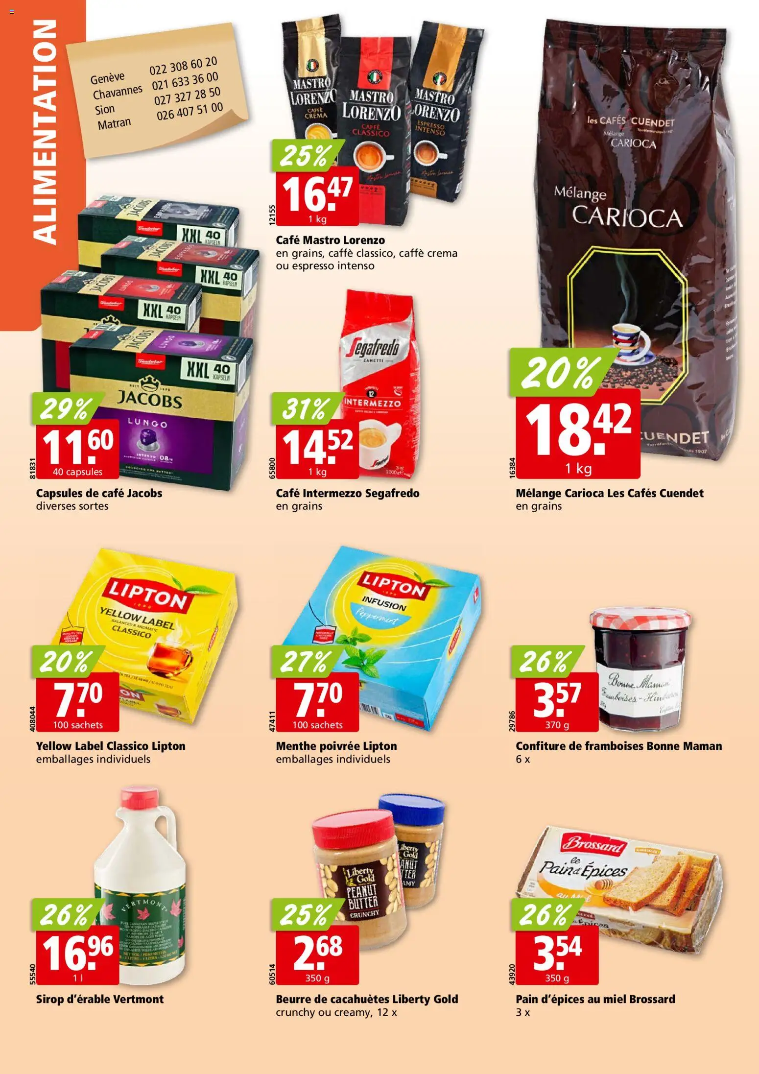 Aligro aktionen Chavannes, Matran, Genève, Sion – gültig ab 12.10.2026 | Seite: 18 | Produkte: Butter