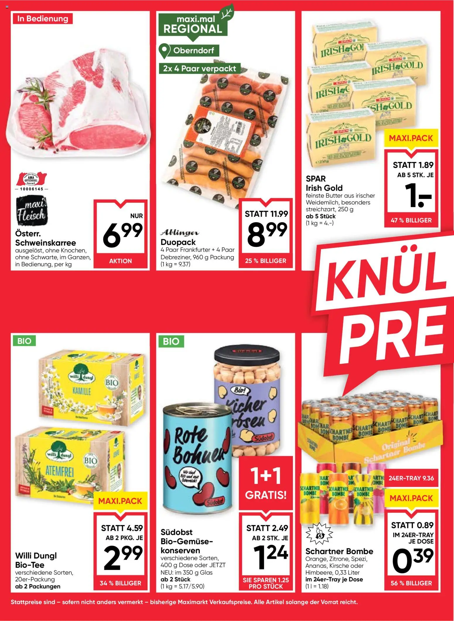 Maximarkt Flugblatt gültig ab 08.10.2026 | Seite: 6 | Produkte: Butter