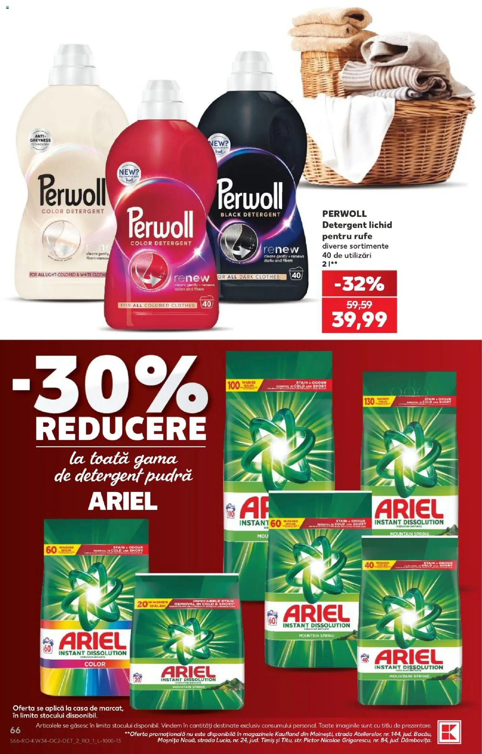 Noul catalog Kaufland – valabil de la 19.08.2026 | Pagină: 66 | Produse: Aplică, Pudră, Detergent, Black