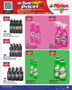 Africa Cash & Carry specials catalogue – valid from 16/07/2026 | Page: 66 | Products: Bleach, Stain remover, Lemon, Dishwashing liquid