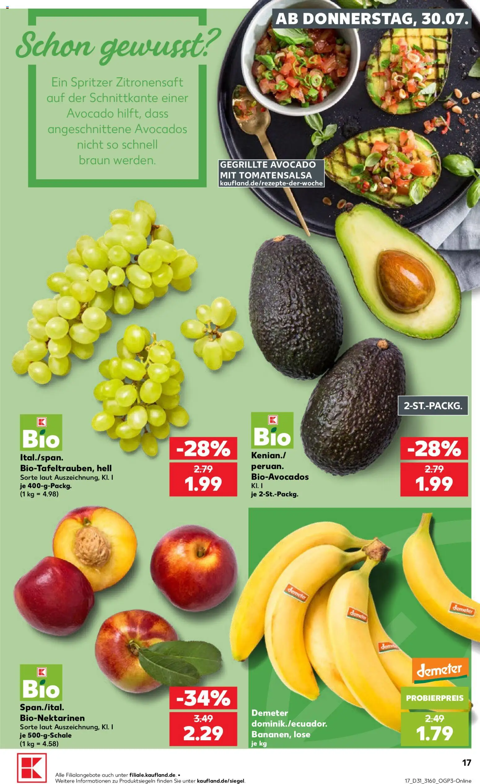 Kaufland Prospekt Rostock – gültig ab 30.07.2026 | Seite: 17 | Produkte: Avocado
