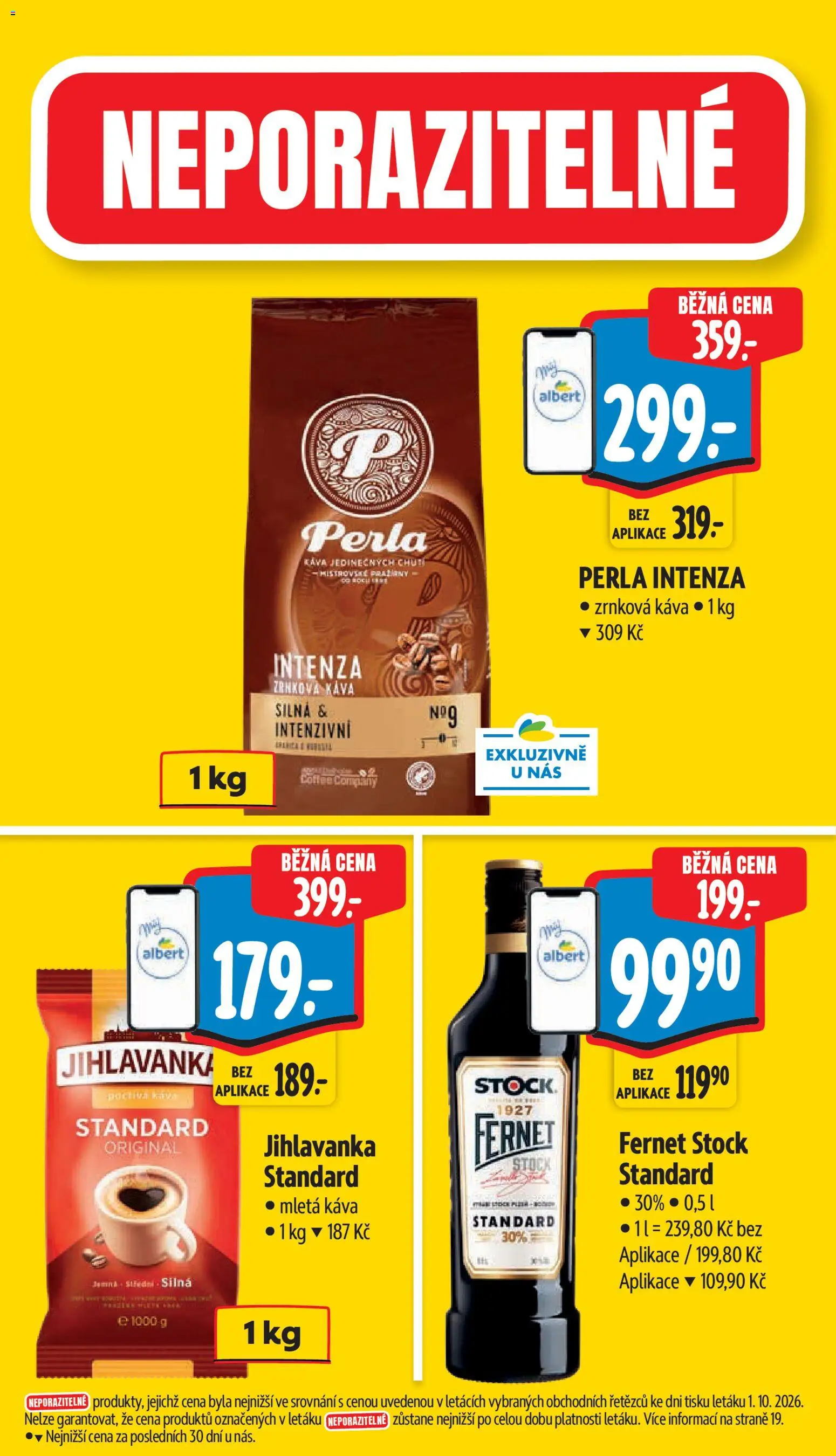 Albert leták - Supermarket Frenštát pod Radhoštěm od 07.10.2026 | Strana: 5 | Produkty: Káva, Jihlavanka, Zrnková káva, Mletá káva