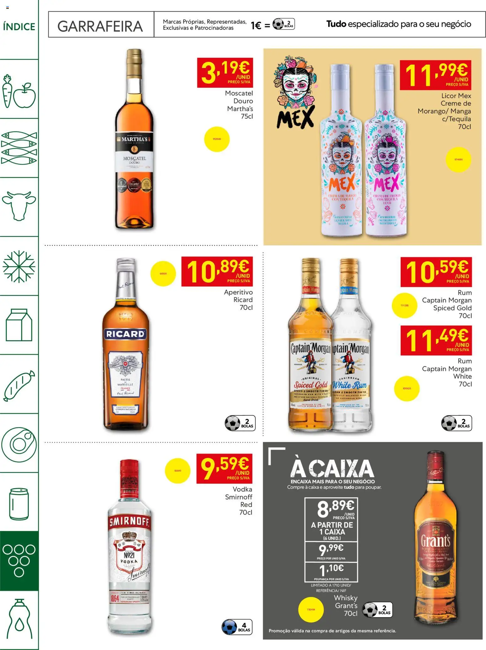 Recheio Horeca │ válido de 21.04.2026 | Página: 32 | Produtos: Whisky, Rum, Creme, Vodka