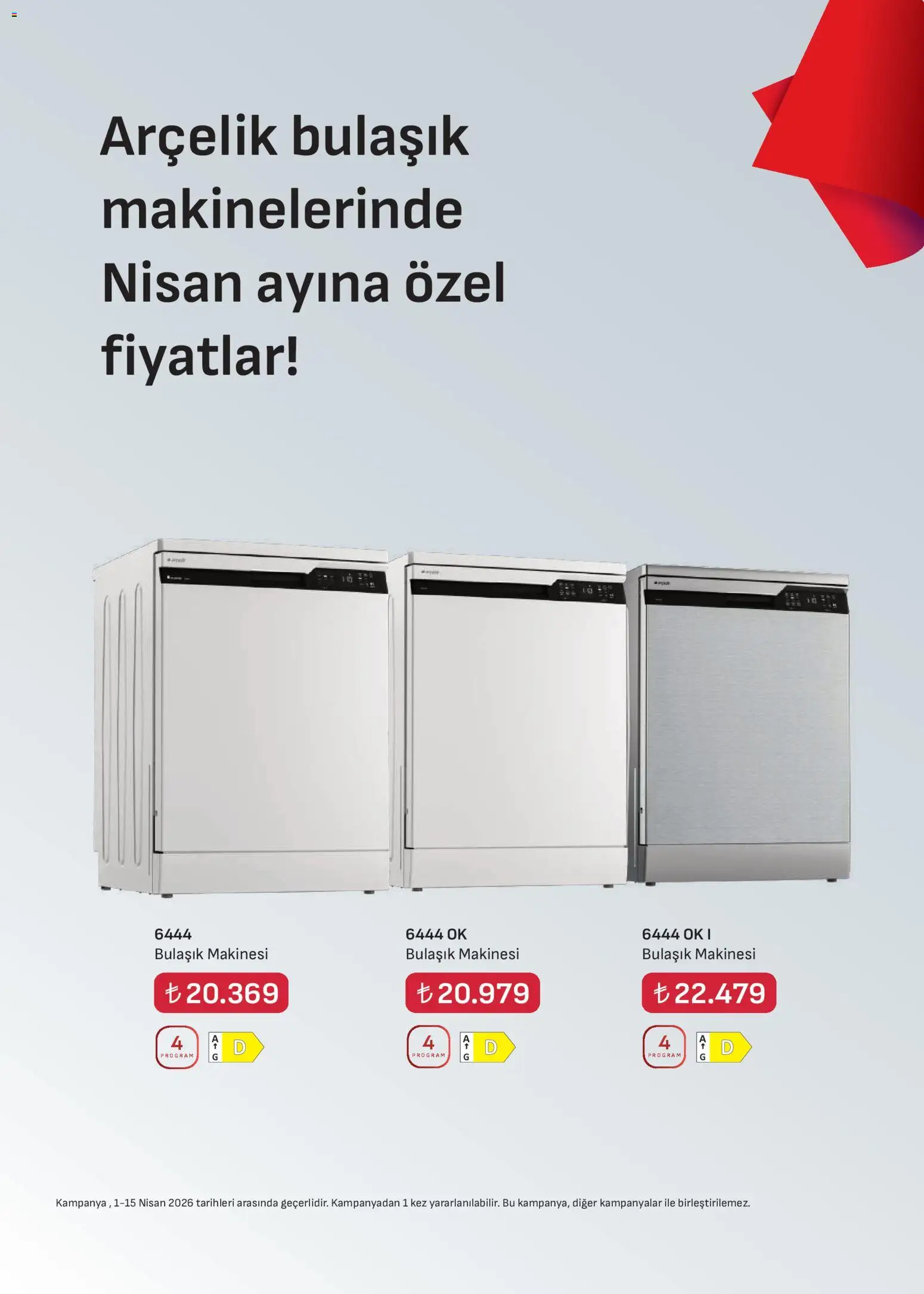 Arçelik Katalog - 01.04.2026 tarihinden itibaren geçerlidir | Sayfa: 36 | Ürünler: Bulaşık makinesi