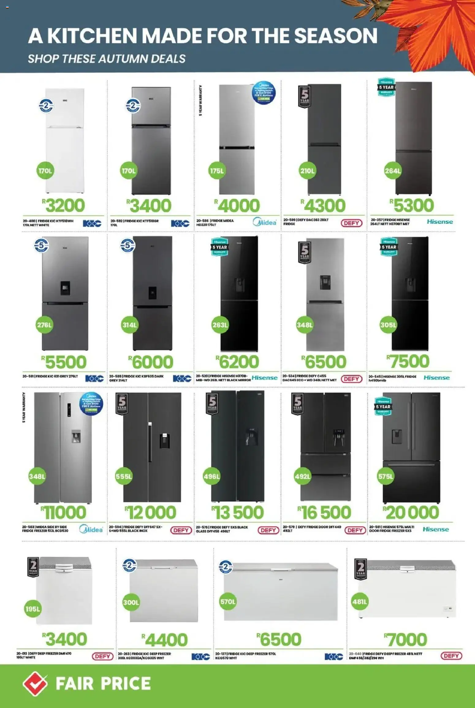 New Fair Price catalogue – valid from 01/03/2026 | Page: 2 | Products: Freezer, Mirror, Fridge