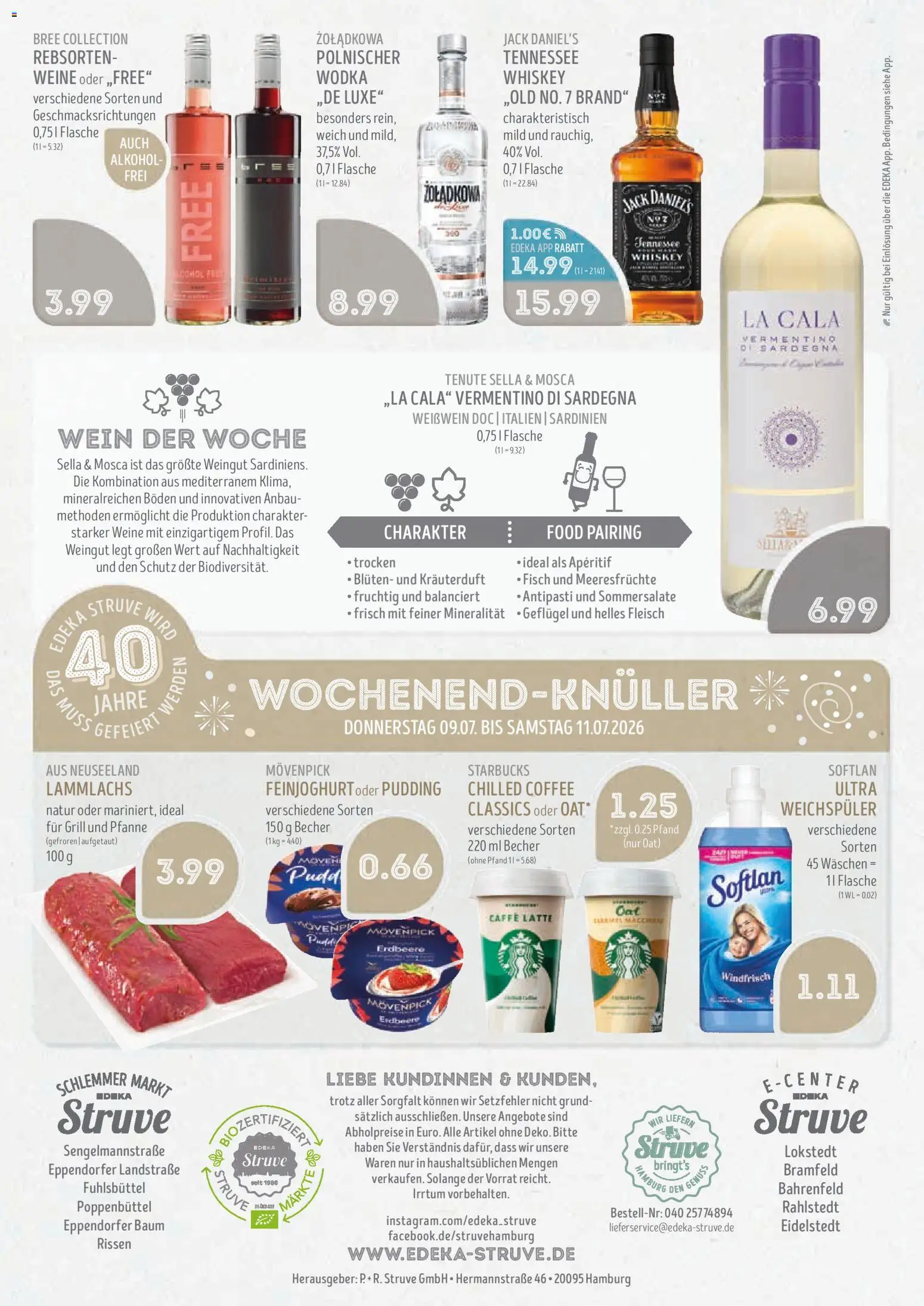 Edeka Struve Prospekt – gültig ab 06.07.2026 | Seite: 16 | Produkte: Grill, Bree, Starbucks, Fisch