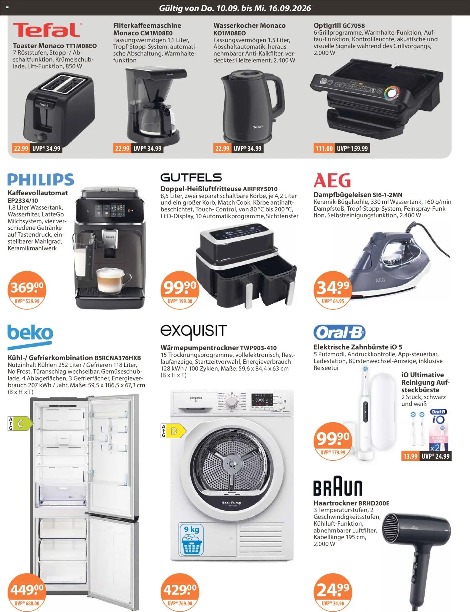 V-Markt Angebote – gültig ab 10.09.2026 | Seite: 24 | Produkte: Philips, Wasserkocher, Toaster, Elektrische zahnbürste