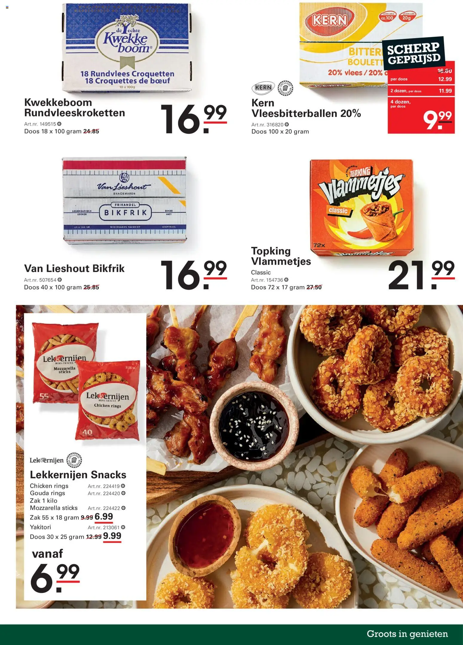 {H1} | Pagina: 33 | Producten: Vlees, Zak, Mozzarella, Snacks
