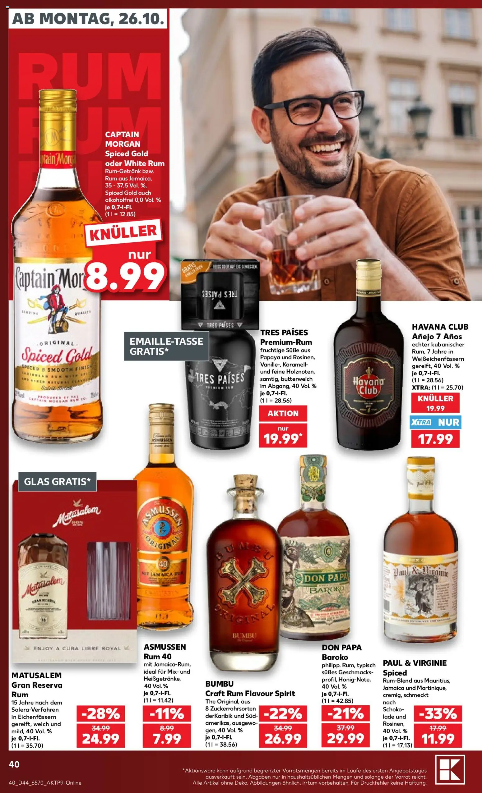{H1} | Pagina: 40 | Producten: Havana, Don Papa rum, Rum, Captain Morgan