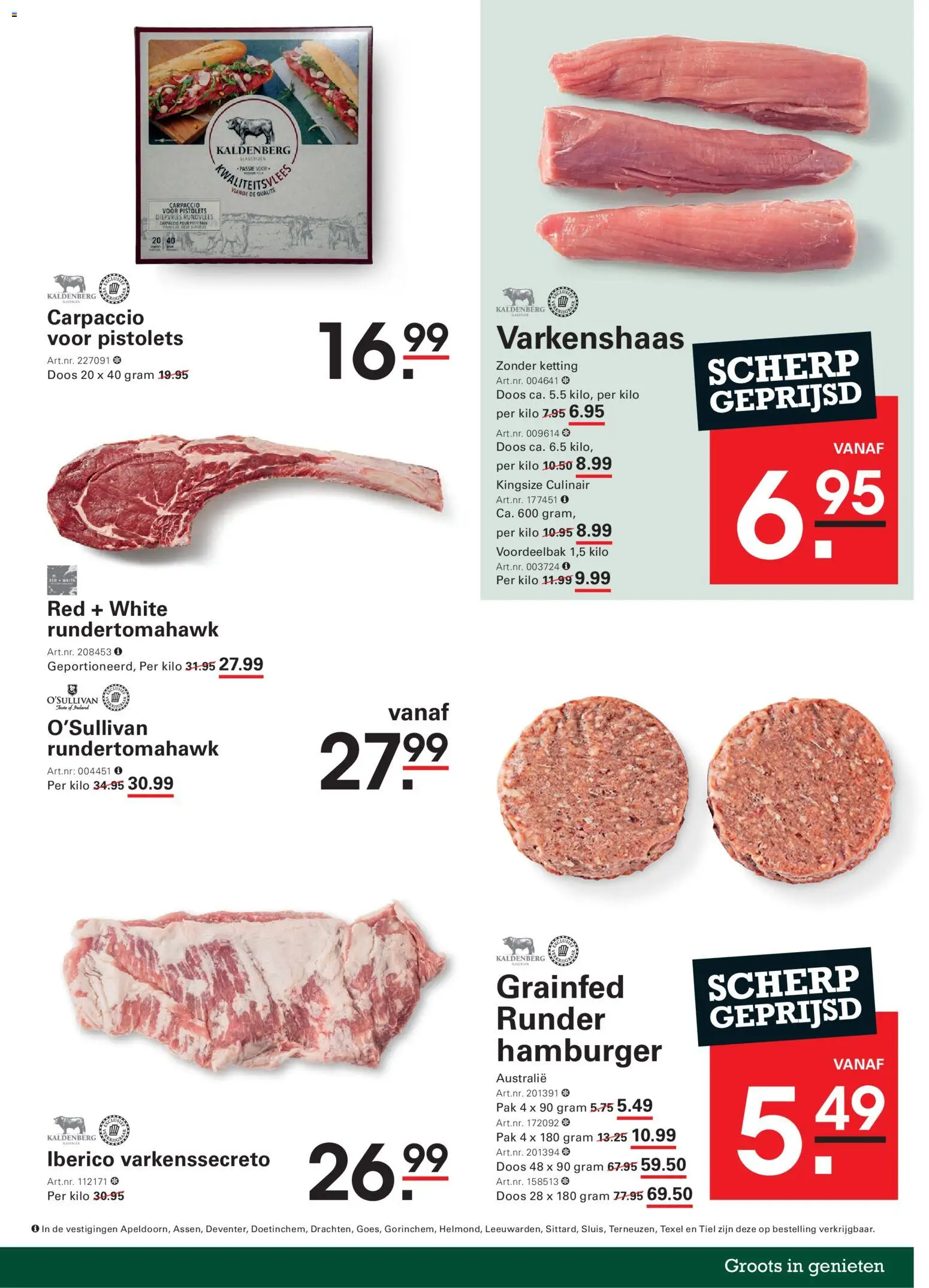 {H1} | Pagina: 3 | Producten: Hamburger, Ketting, Retek, Rundvlees
