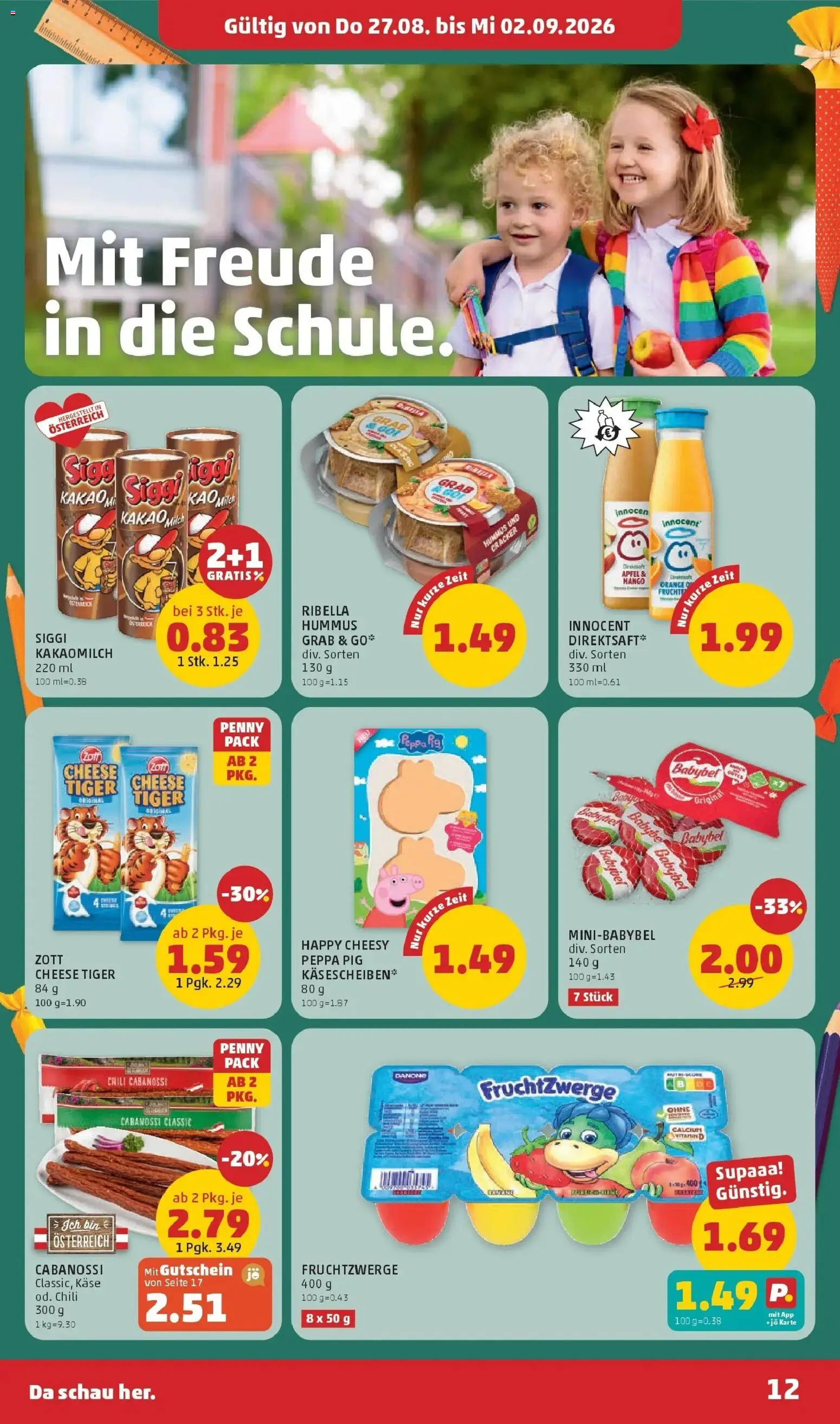 Penny Markt Die ganze Woche sparen ab (27.08.2026) - Angebote, Prospekt | Seite: 12