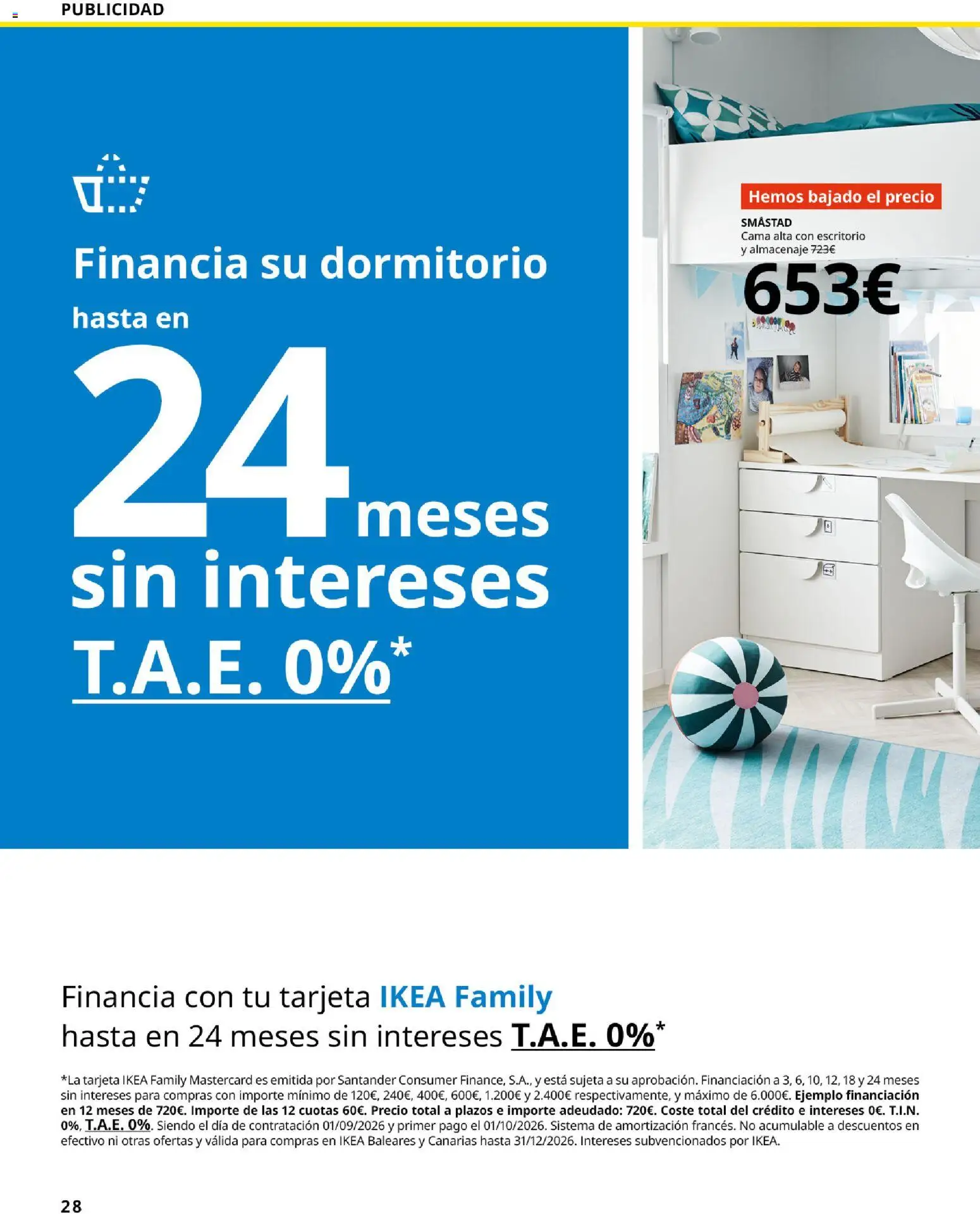 Catálogo IKEA  y los niños  │ válido desde el 06.03.2026 | Página: 28 | Productos: Cama, Almacenaje