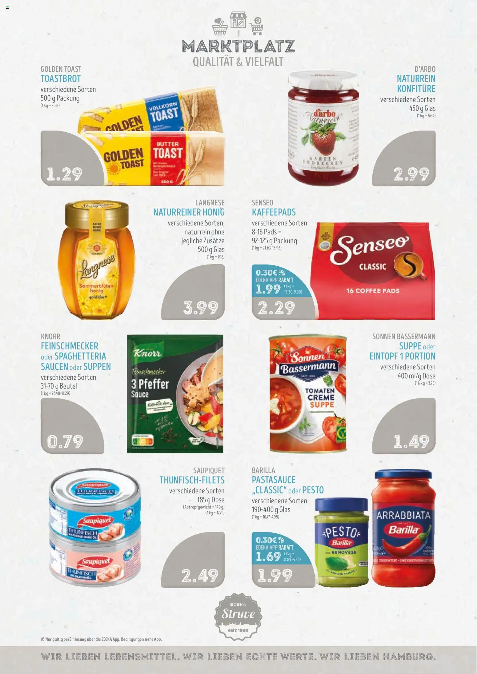 Edeka Struve Prospekt – gültig ab 19.10.2026 | Seite: 10 | Produkte: Butter, Toast, Tomaten, Pfeffer