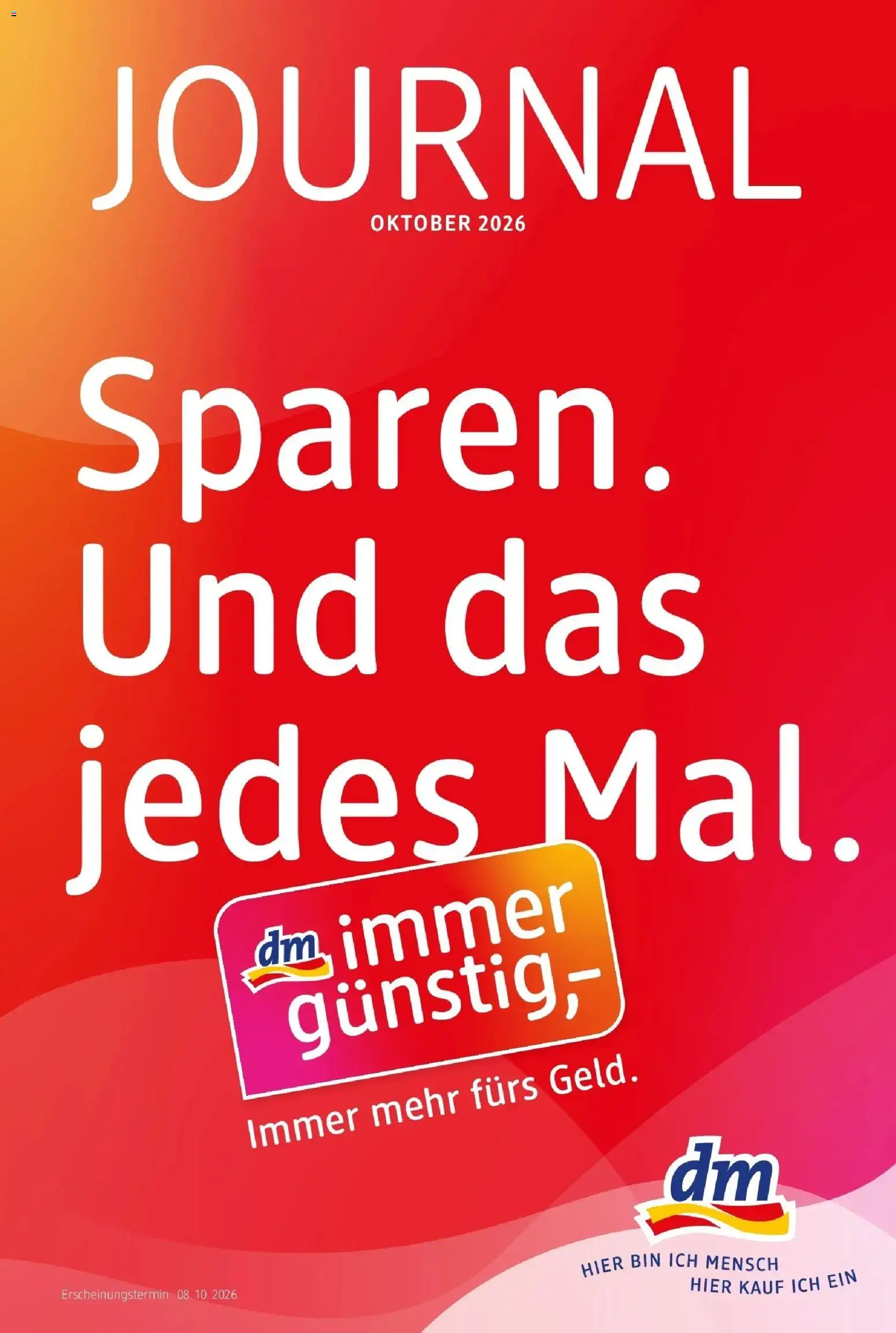dm drogerie markt Flugblatt  / 2026 von 08.10.2026 - Aktuelle Angebote | Seite: 1