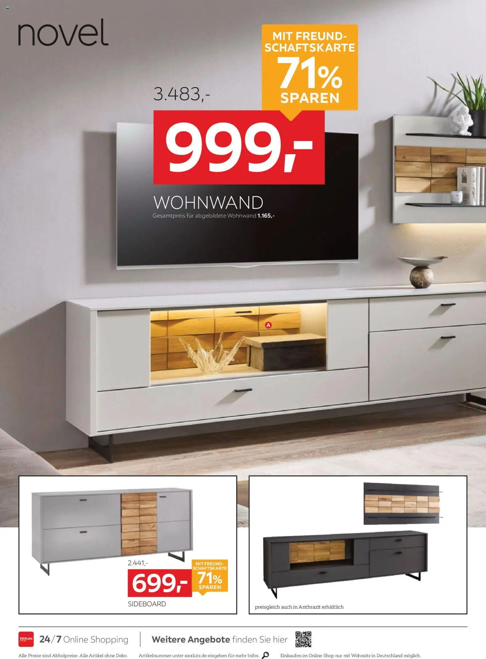 XXXLutz Nr. 1 beim Preis – gültig ab 17.10.2026 | Seite: 10 | Produkte: Schlafsofa, Wohnwand, Bett