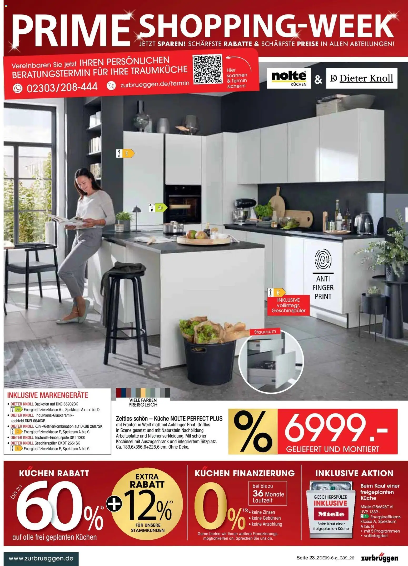 Zurbrüggen Prime Shopping week – gültig ab 12.09.2026 | Seite: 41 | Produkte: Geschirrspüler, Küche, Kochfeld, Kuchen