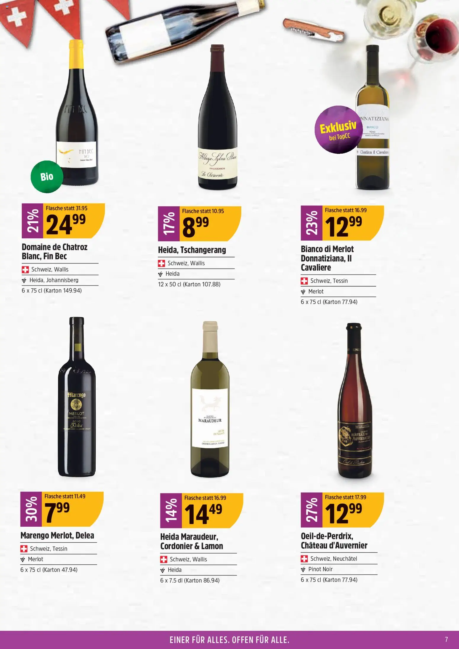 TopCC aktionen 1.August-Feier – gültig ab 20.07.2026 | Seite: 7 | Produkte: Merlot