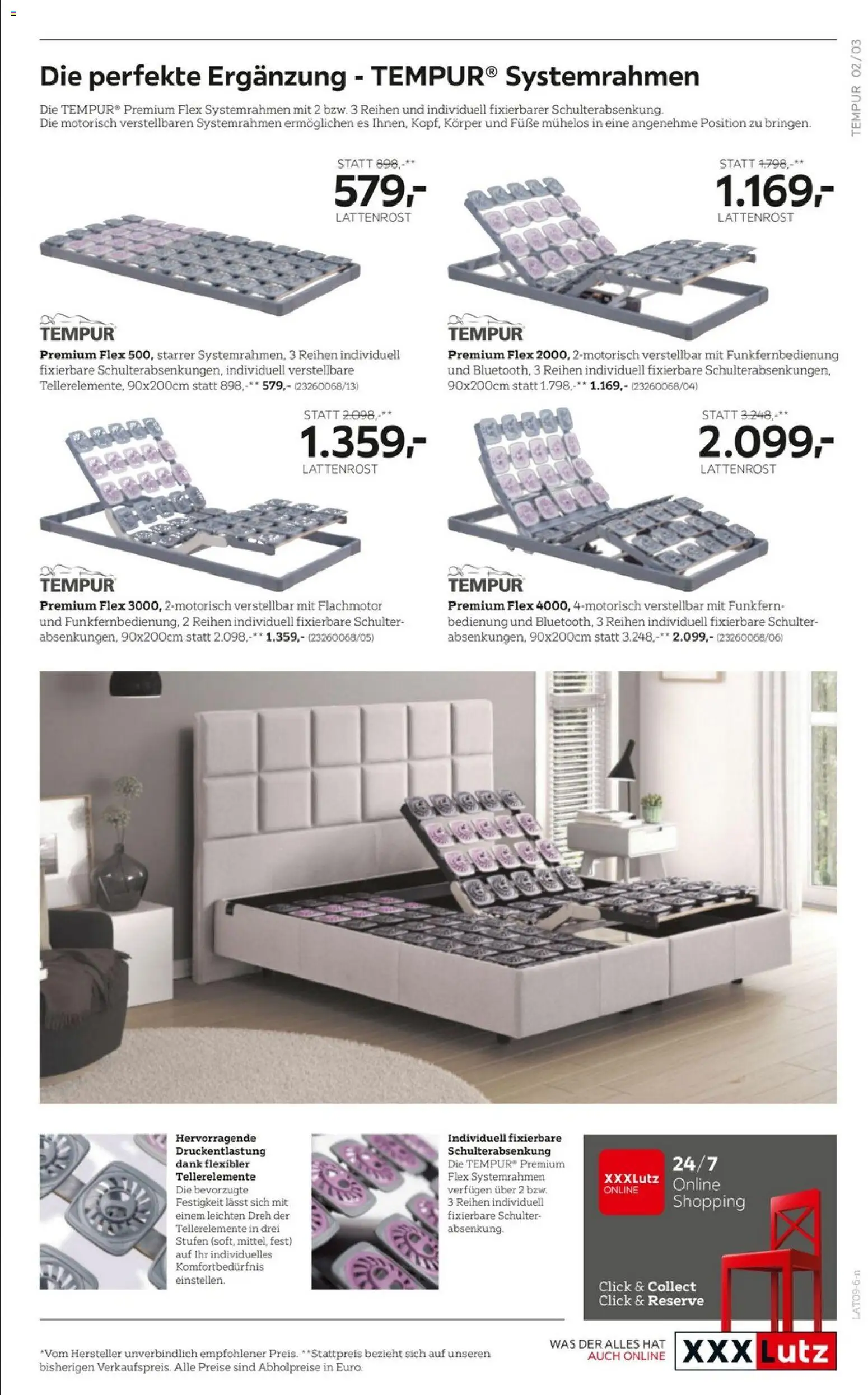 XXXLutz Tempur gültig ab 08.09.2026 | Seite: 3 | Produkte: Lattenrost