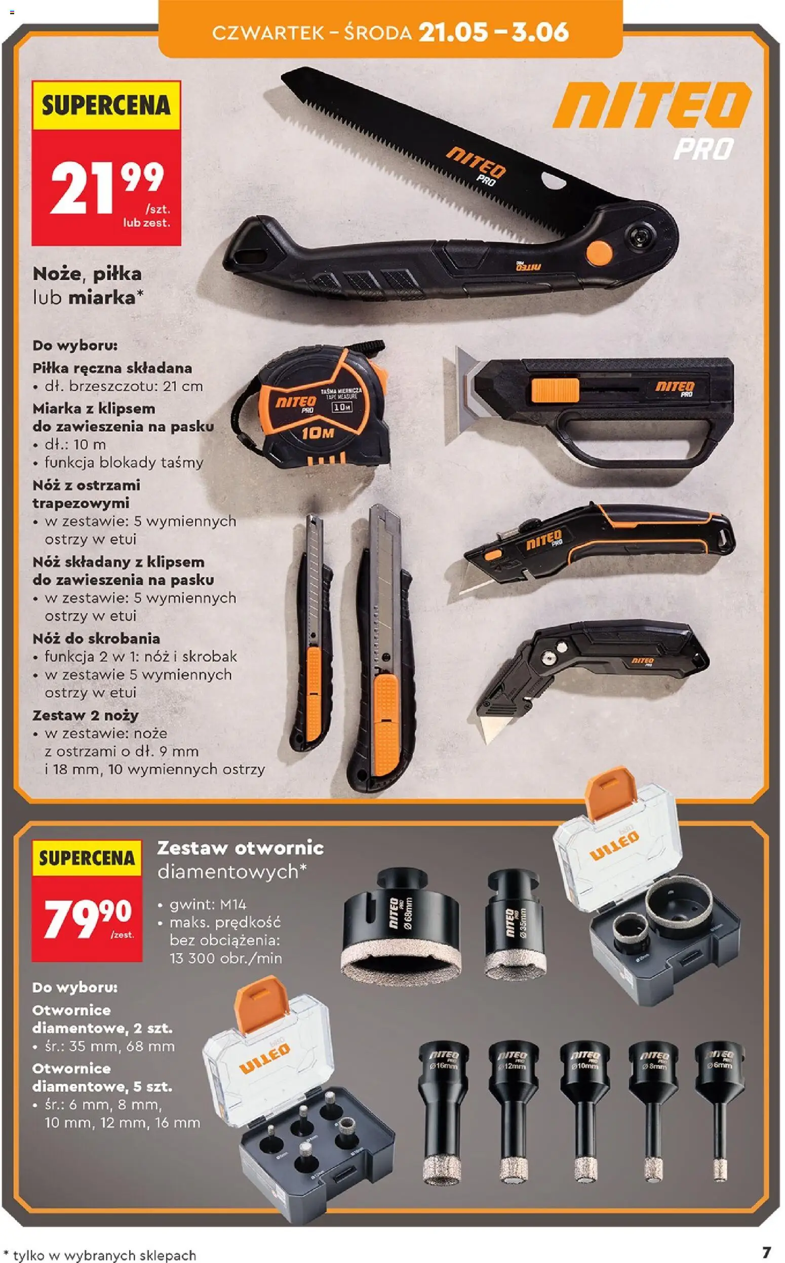 Biedronka Polsko leták - Hity i inspiracje NITEO od 21.05.2026 | Strana: 7 | Produkty: Nože
