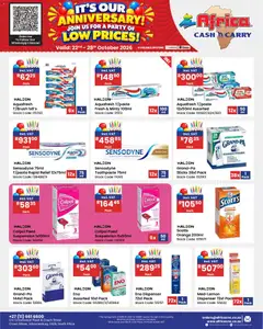 Africa Cash & Carry specials catalogue – valid from 22/10/2026 | Page: 114 | Products: Milk, Stock, Toothpaste