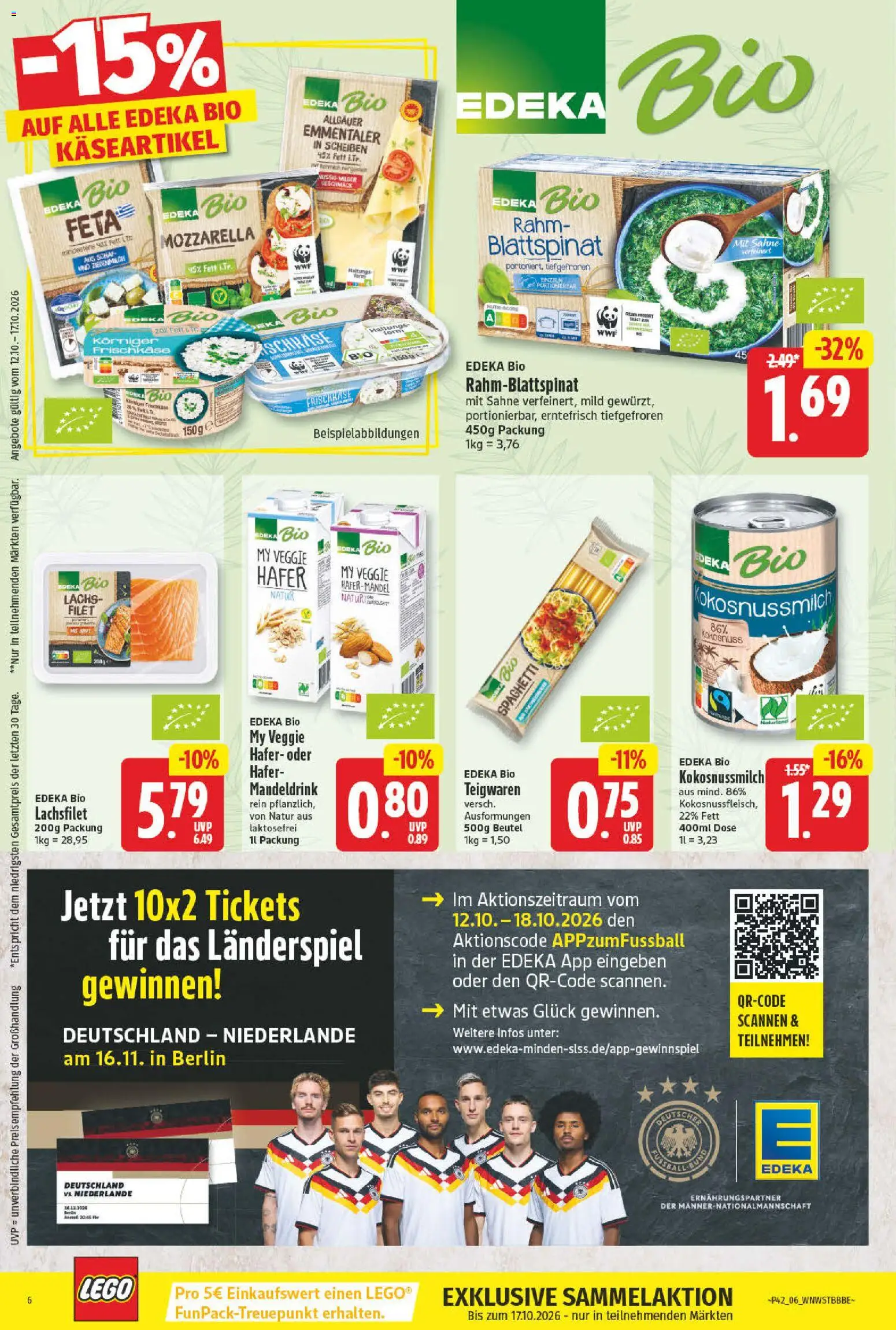 NP Discount Prospekt – gültig ab 12.10.2026 | Seite: 6 | Produkte: Feta, Spaghetti, Sahne, Frischkase