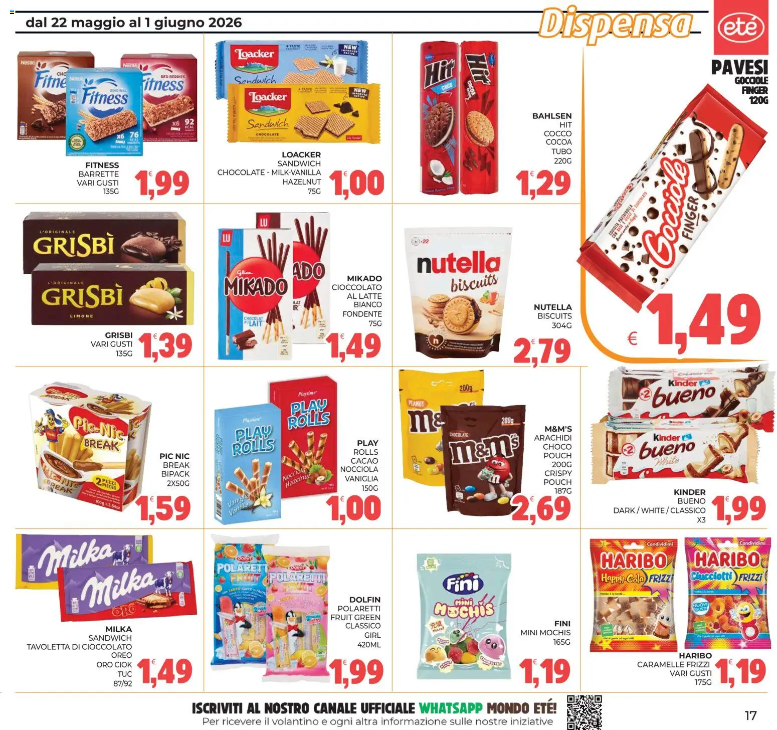 Volantino Eté del 22.05.2026 | Pagina: 17 | Prodotti: Caramelle, Limone, Arachidi, Cacao