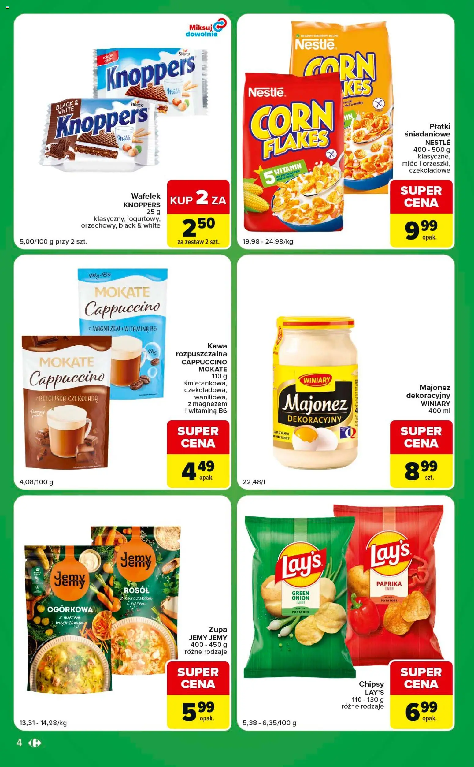 Carrefour gazetka - Express od 04.08.2026 | Strona: 4 | Produkty: Miód, Cappuccino, Czekolada, Jaja