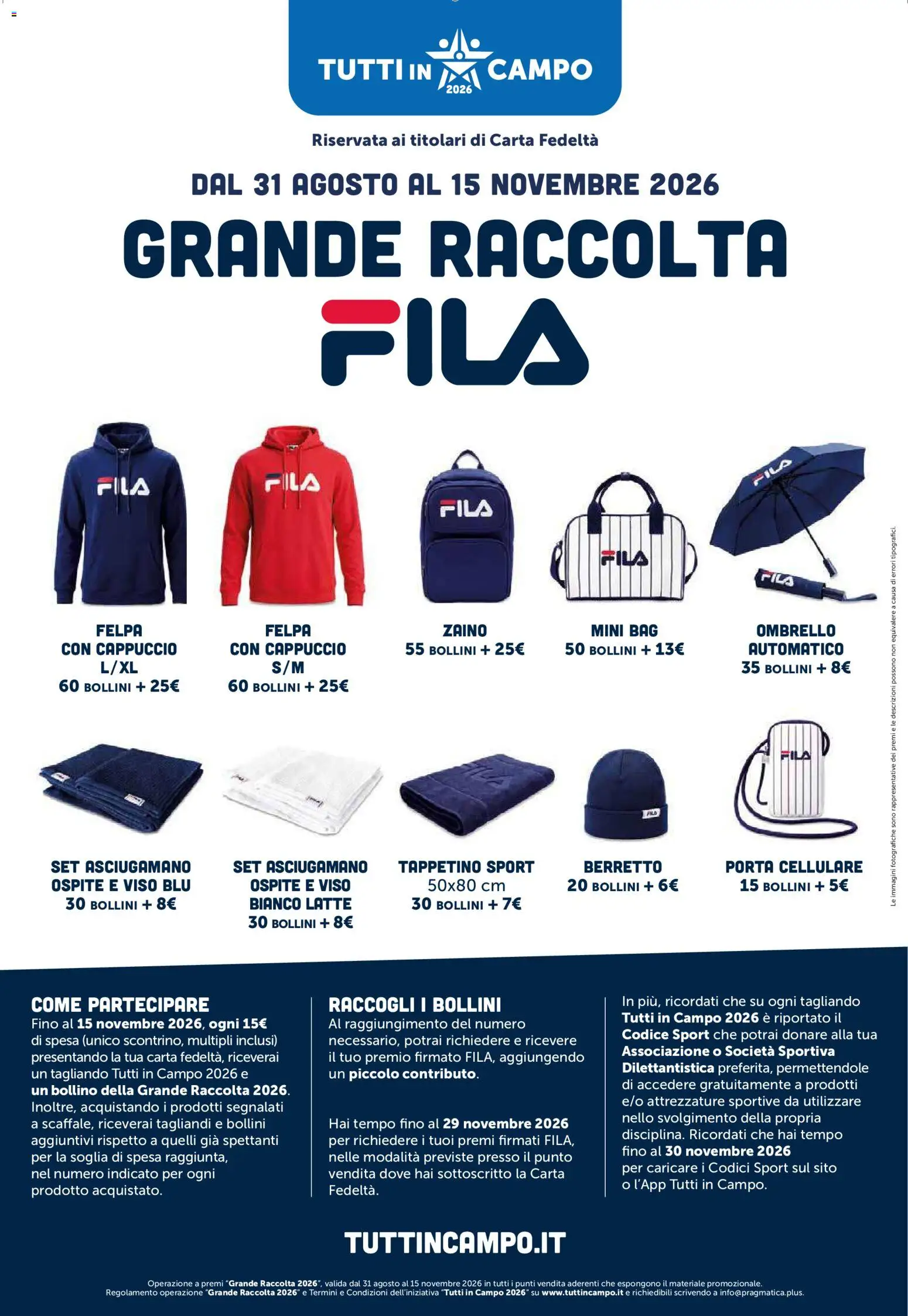 Volantino Galassia del 07/09/2026 | Pagina: 13 | Prodotti: Felpa, Zaino, Ombrello, Cappuccio