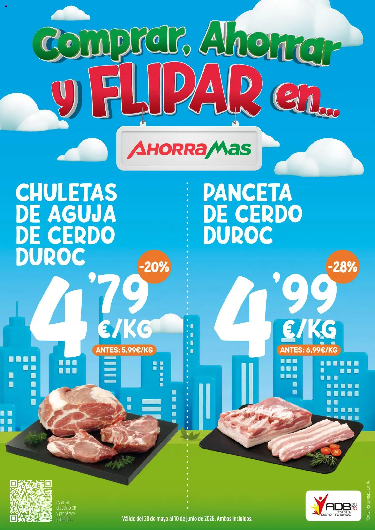 AhorraMas folleto │ válido desde el 28.05.2026 | Página: 1 | Productos: Ηλεκτρικός φούρνος, Cerdo