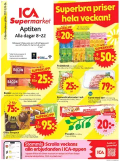 ICA Supermarket erbjudanden - Förhandsvisning av reklamblad från butik ICA Supermarket aktuell från 27/07/2026