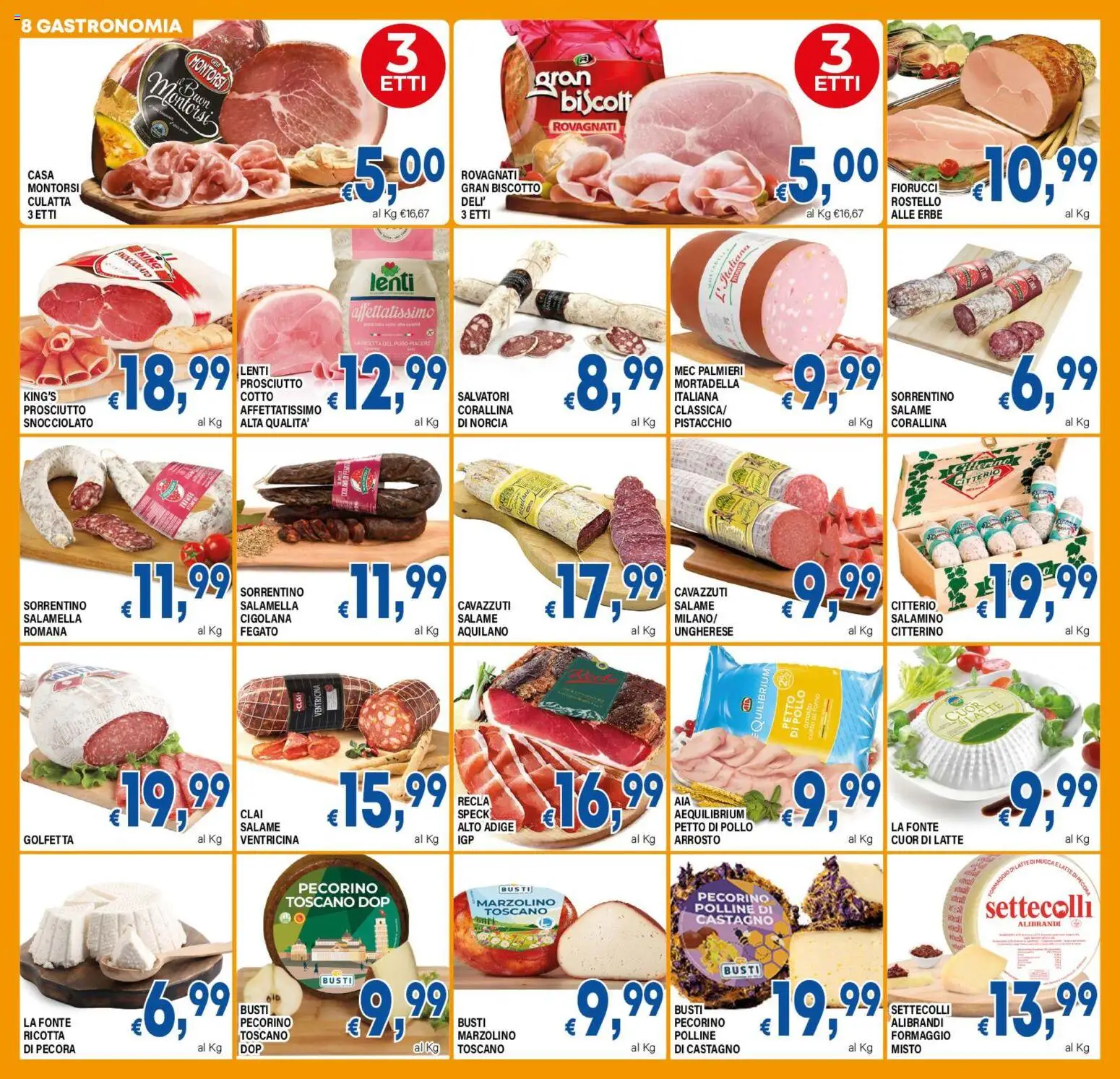 Volantino DEM del 17.03.2026 | Pagina: 8 | Prodotti: Speck, Salame, Mortadella, Ricotta
