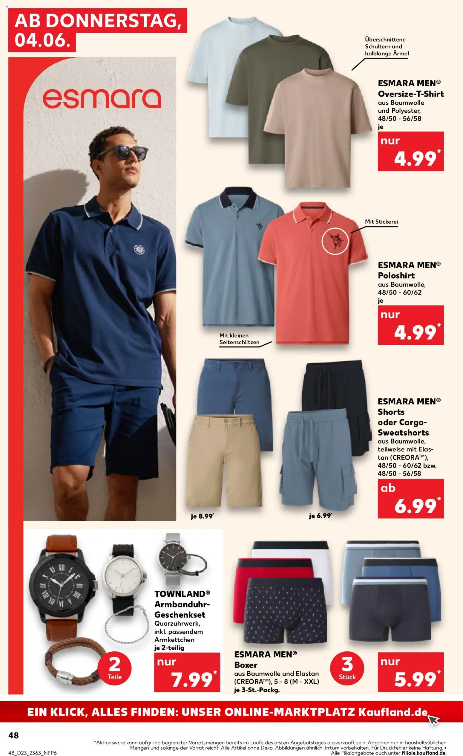 Kaufland Prospekt Bremen – gültig ab 04.06.2026 | Seite: 48 | Produkte: Shirt, T-Shirt, Poloshirt, Boxer
