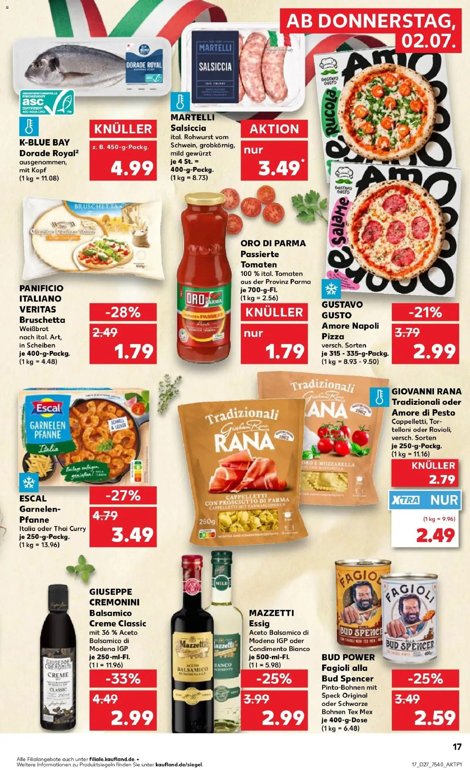 Kaufland Prospekt Frankfurt (Oder) – gültig ab 29.06.2026 | Seite: 28 | Produkte: Dorade, Mozzarella, Tomaten, Garnelen